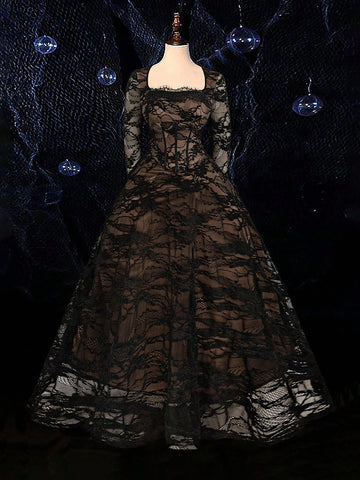 Slip into sophistication with this stunning black lace dress designed to celebrate your curves. Featuring delicate lace detailing and a flattering silhouette, this versatile piece transitions seamlessly from cocktail parties to weddings and beyond. The elegant black hue pairs with everything in your closet, while the thoughtful construction ensures comfort and confidence all night long. Whether you're dancing at a celebration or making an entrance at a special event, this dress is your go-to for turning hea