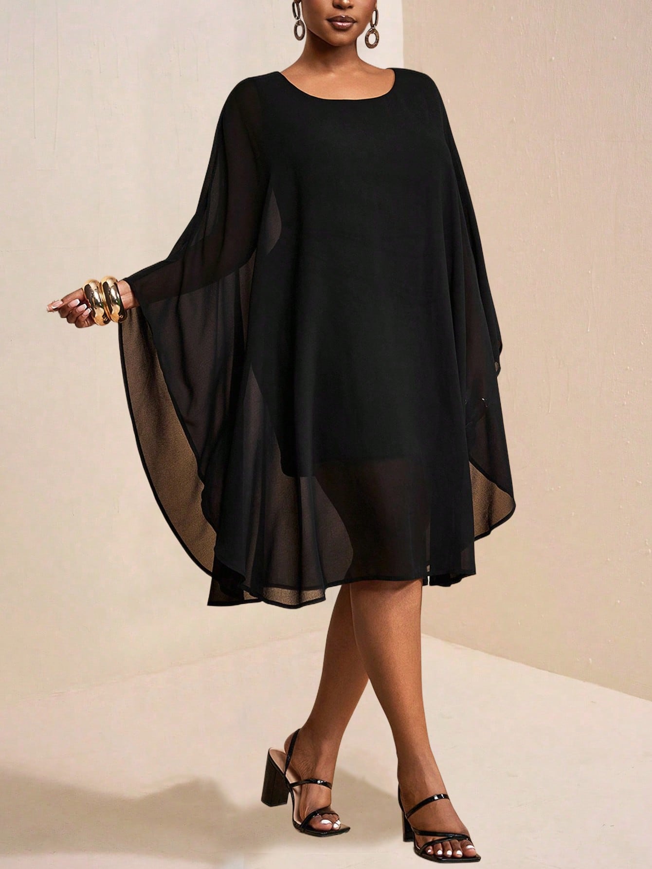 Turn heads effortlessly in this elegant plus size black mini dress, perfect for dates and parties during the Spring/Summer 2025 season. Its flattering fit celebrates your curves while keeping your look chic and playful. Designed to make every moment memorable, this dress blends comfort with style so you can dance the night away with confidence.