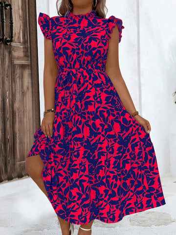 Step into a garden of style with this Elegant Plus Size Botanical Printed Maxi Dress. Featuring vibrant botanical prints and delicate floral lace cuffs, it brings a playful charm to your wardrobe. The flowing maxi silhouette offers comfort and grace, perfect for twirling through sunny days or evening soirees. Embrace your curves with a dress that celebrates you in full bloom!