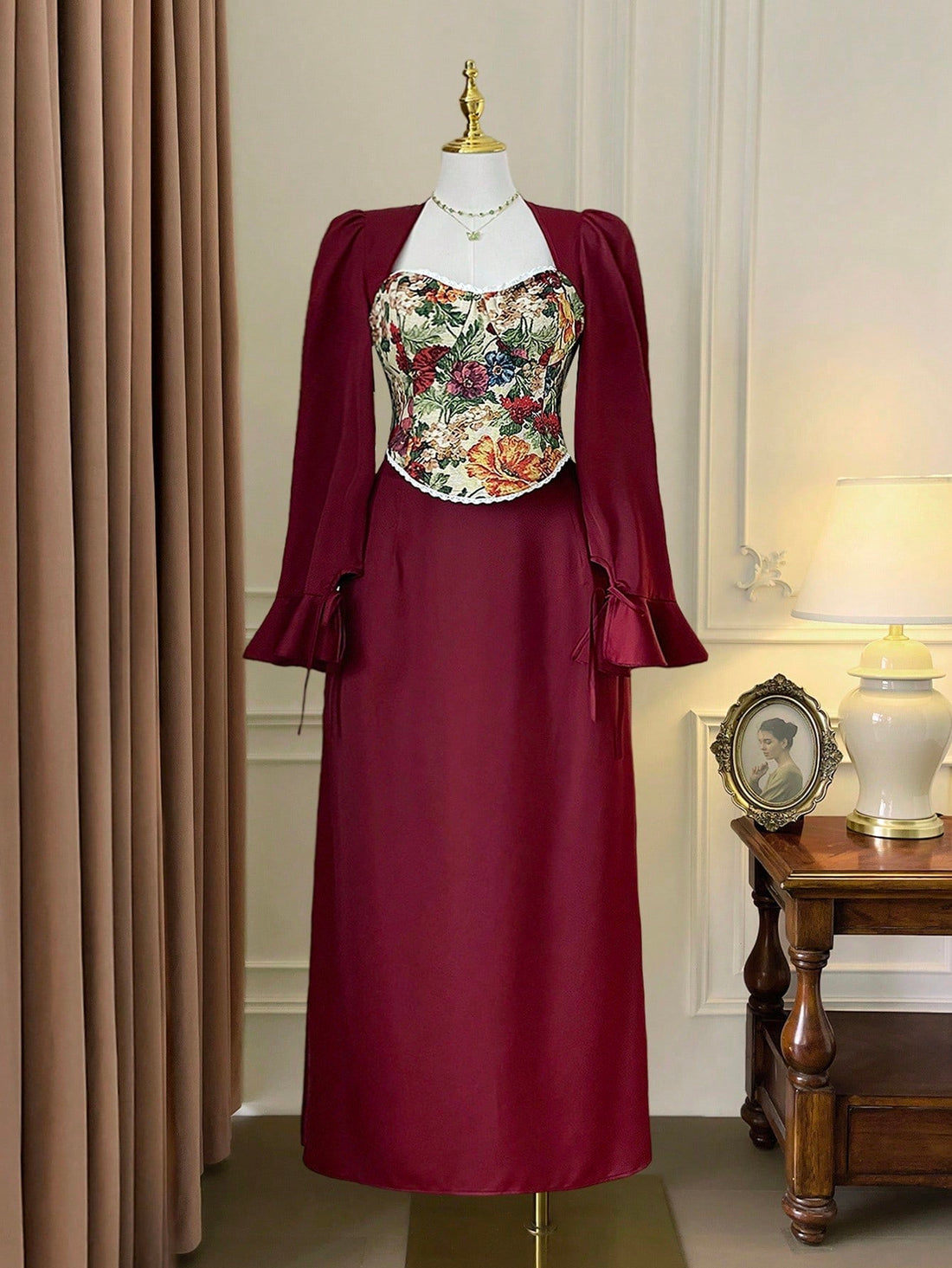 Celebrate the season in style with this stunning two-piece Christmas set designed for the modern woman. Featuring a vibrant colorblock floral pattern that blends festive charm with contemporary flair, this set pairs beautifully for holiday parties, family gatherings, or cozy nights in. The thoughtfully crafted pieces work together seamlessly while offering versatility to mix and match with your existing wardrobe. Available in plus sizes, this set ensures every woman can feel confident and fabulous this holi