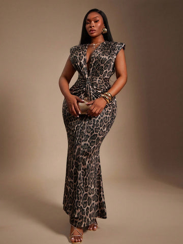 Step into the spotlight with this Elegant Plus Size Deep V-Neck Fishtail Dress, designed to dazzle all fall and winter long. Its flattering fishtail silhouette and daring deep V-neck create a chic, confident look perfect for parties, romantic dates, and formal evenings. Warm yet stylish, this dress hugs your curves while letting you twirl in grace and fun—because fashion should always be a playful adventure!