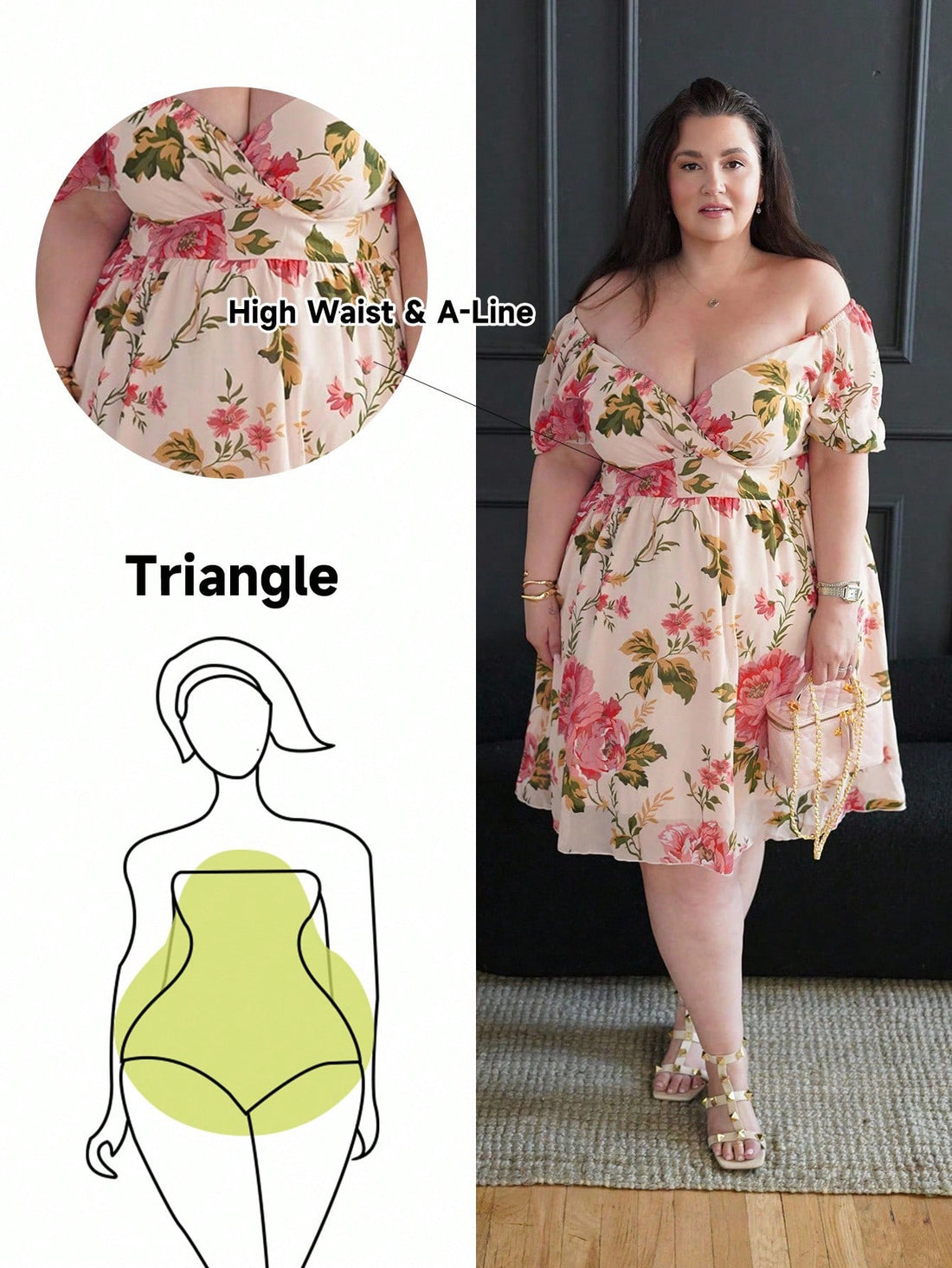 Twirl into spring with this gorgeous plus-size floral chiffon dress, designed to celebrate your curves with a flattering sweetheart neckline that draws the eye upward. The flowing, lightweight fabric drapes beautifully over pear-shaped figures, skimming where you want it to while the vintage-inspired resort aesthetic brings effortless elegance to any warm-weather occasion. Perfect for garden parties, beach getaways, or simply feeling fabulous in your own backyard. This is the dress that makes you feel like 