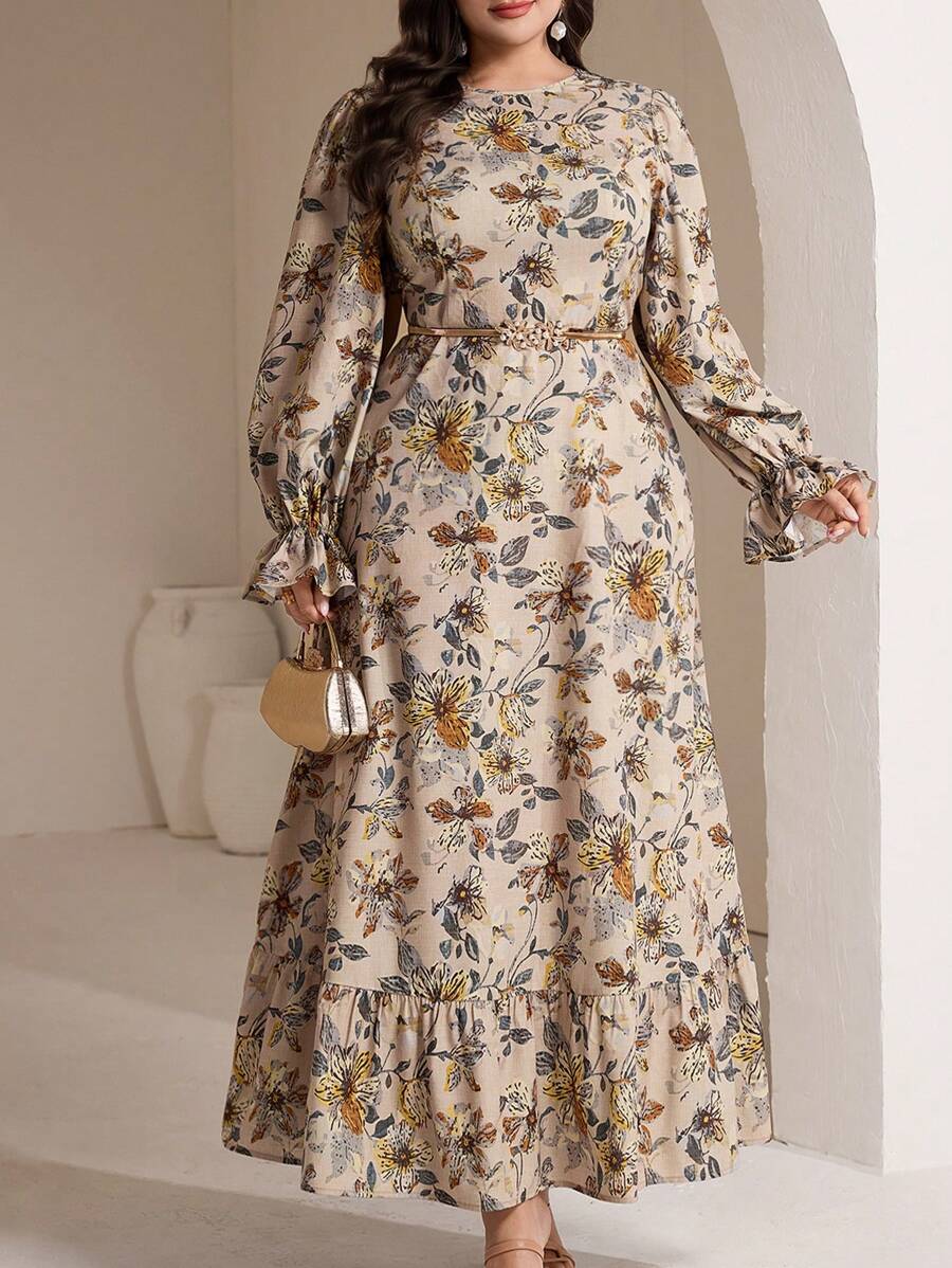 Bloom into confidence with this stunning plus-size floral dress that's ready for whatever your day throws at you! Featuring a gorgeous botanical print that celebrates your curves, this versatile piece transitions seamlessly from brunch with friends to evening celebrations. The flattering silhouette and comfortable fit mean you'll feel fabulous from sunrise to sunset. Whether you're dressing up for a special event or keeping it casual, this dress is your new go-to for looking effortlessly chic. Embrace your 