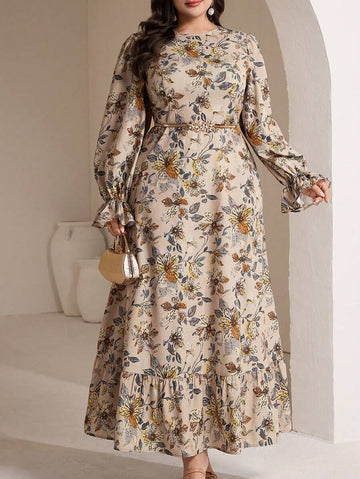 Bloom into confidence with this stunning plus-size floral dress that's ready for whatever your day throws at you! Featuring a gorgeous botanical print that celebrates your curves, this versatile piece transitions seamlessly from brunch with friends to evening celebrations. The flattering silhouette and comfortable fit mean you'll feel fabulous from sunrise to sunset. Whether you're dressing up for a special event or keeping it casual, this dress is your new go-to for looking effortlessly chic. Embrace your 