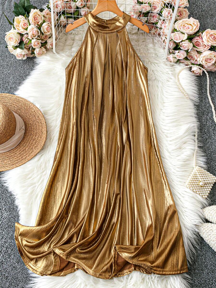 Shine bright this holiday season in our Elegant Plus Size Glitter Sleeveless Dress! Designed to dazzle, this sparkling dress flatters your curves while keeping you comfortable all night. Perfect for Christmas parties, it adds a festive sparkle that guarantees you’ll be the star of the celebration. Dance, laugh, and glow with confidence in this show-stopping piece made just for you.