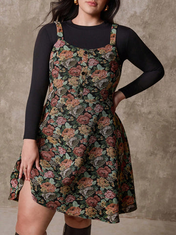 Slip into sophistication with this stunning jacquard sleeveless midi dress, designed for the modern plus-size woman who refuses to compromise on style. The intricate jacquard fabric adds visual interest and texture, while the timeless midi length keeps things polished and office-ready. Perfect for commuting from home to meetings or weekend outings, this versatile piece transitions seamlessly from day to night. The sleeveless cut offers breathability and pairs beautifully with blazers, cardigans, or statemen