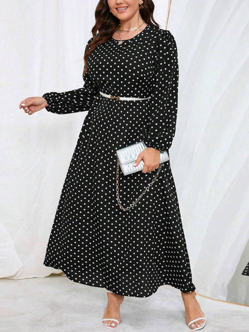 Celebrate the season in style with this show-stopping plus-size dress! Featuring whimsical lantern sleeves that add dramatic flair and a shimmering foil star pattern that catches the light beautifully, this piece is perfect for holiday parties, Halloween festivities, or any festive gathering. The elegant silhouette flatters while the eye-catching design ensures you'll be the star of the night. Whether you're dancing at a Christmas bash or turning heads at a spooky soirée, this dress delivers both comfort an