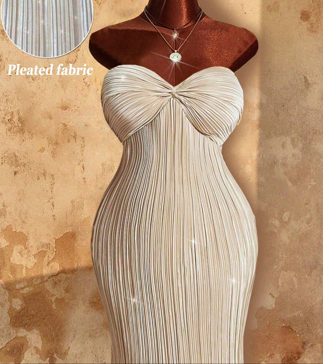 Shine bright at any celebration with this Elegant Plus Size Metallic Sheen Pleated Maxi Dress. Its shimmering fabric and flowing pleats create a striking silhouette that moves with you, perfect for turning heads at holiday parties or formal events. Designed to flatter curvier shapes, it combines comfort with glamour so you can dance the night away feeling fabulous and confident.