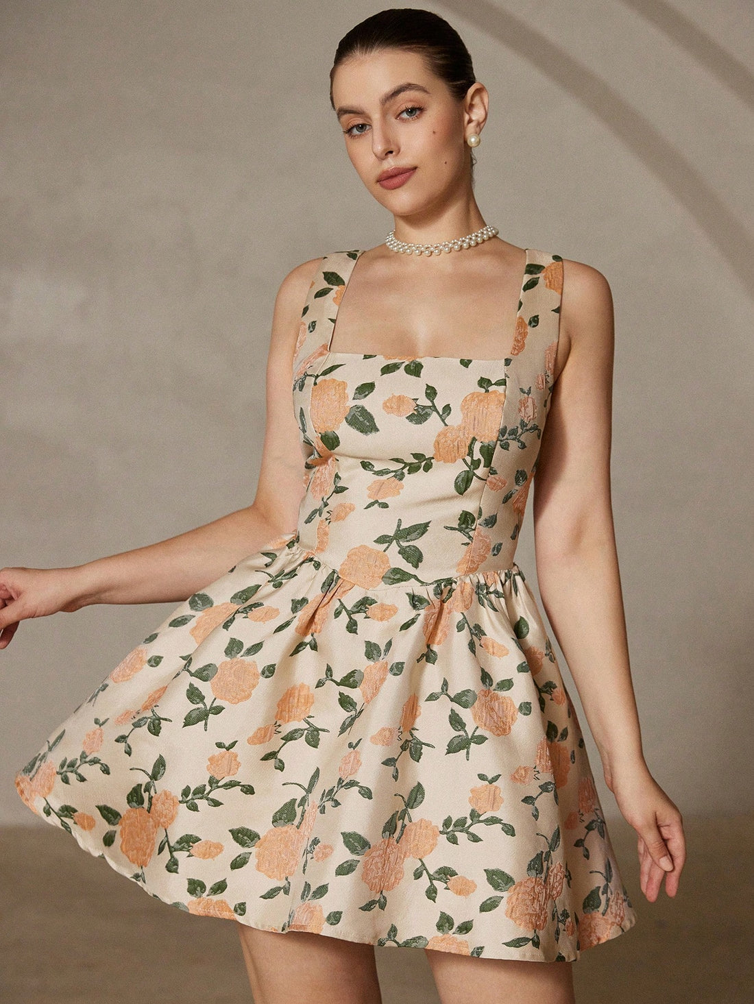 Step out in style with this Elegant Plus Size Mini Dress, inspired by chic French fashion. Crafted from delicate jacquard fabric, it offers a textured, luxurious feel that’s perfect for any occasion. The playful peplum hem adds a flirty touch, flattering your curves while keeping things fun and feminine. Whether it’s a night out or a special event, this dress combines comfort and elegance effortlessly.