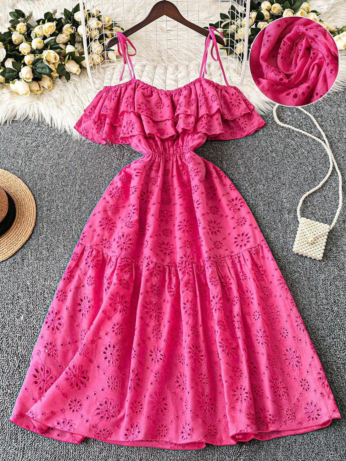 Step into effortless charm with this Elegant Plus Size Off-Shoulder Lace Backless Bohemian Dress. Its delicate lace and flirty backless design bring a breezy, playful vibe perfect for resort days. The tie waist adds a flattering touch, letting you dance through warm evenings in style and comfort.