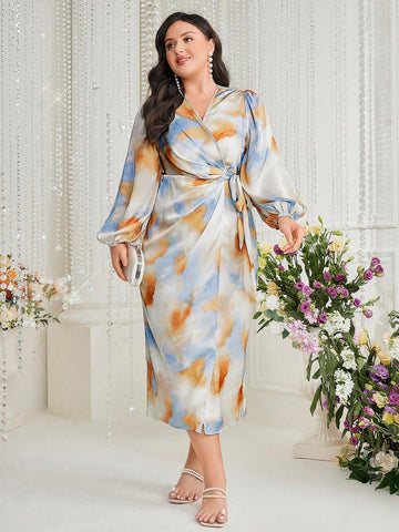 Turn heads effortlessly in this elegant plus size printed dress designed just for women who want to celebrate style and comfort. Featuring a flattering silhouette and vibrant prints, it’s the perfect pick for wedding guests ready to dance the night away. Feel fabulous, look stunning, and embrace every joyful moment with a dress that knows how to party as much as you do!