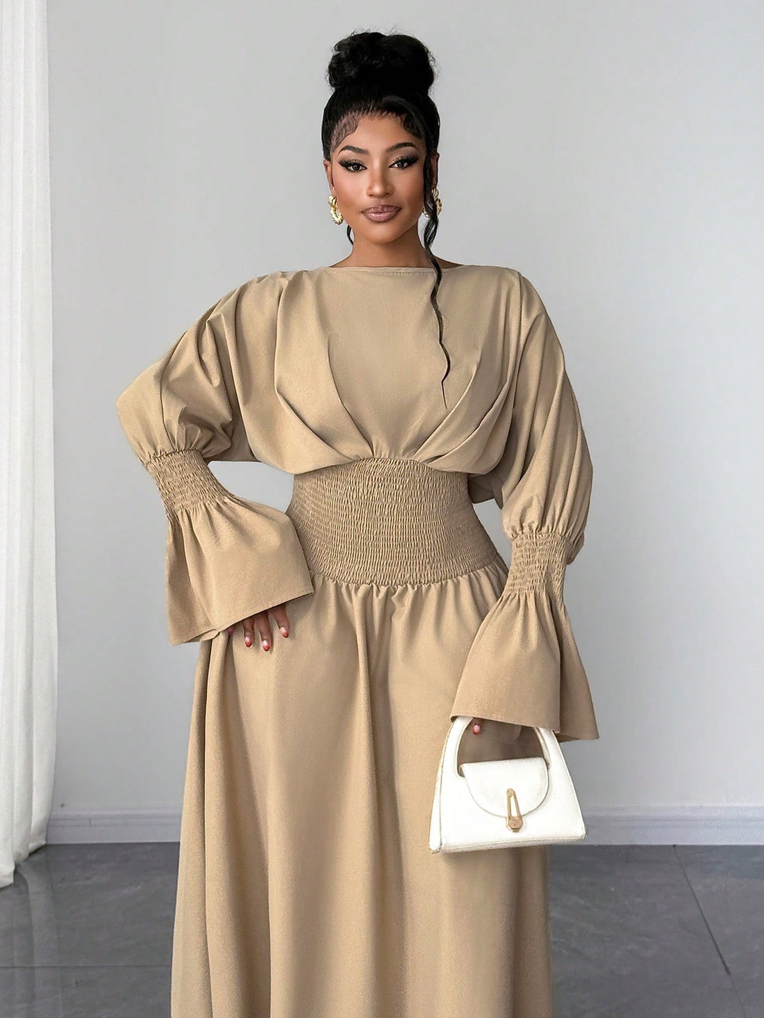 Step into the spotlight this holiday season in our stunning red vintage-inspired dress! This elegant piece features a flattering high-waist silhouette and graceful long sleeves that exude timeless French sophistication. Designed for plus-size figures, it celebrates your curves with confidence and style. The rich crimson hue makes a bold statement perfect for Christmas parties, festive gatherings, and special occasions. Whether you're dancing the night away or mingling with guests, you'll feel absolutely fab