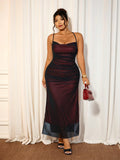 Turn heads effortlessly in this Elegant Plus Size Sleeveless Sheer Backless Bodycon Evening Dress. Designed to hug your curves beautifully, its sheer back adds just the right touch of daring, while the sleeveless cut keeps you cool and confident all night. Perfect for making a statement at any evening event, this dress combines comfort and glamour with a playful flair. Get ready to dance, dazzle, and own the night!