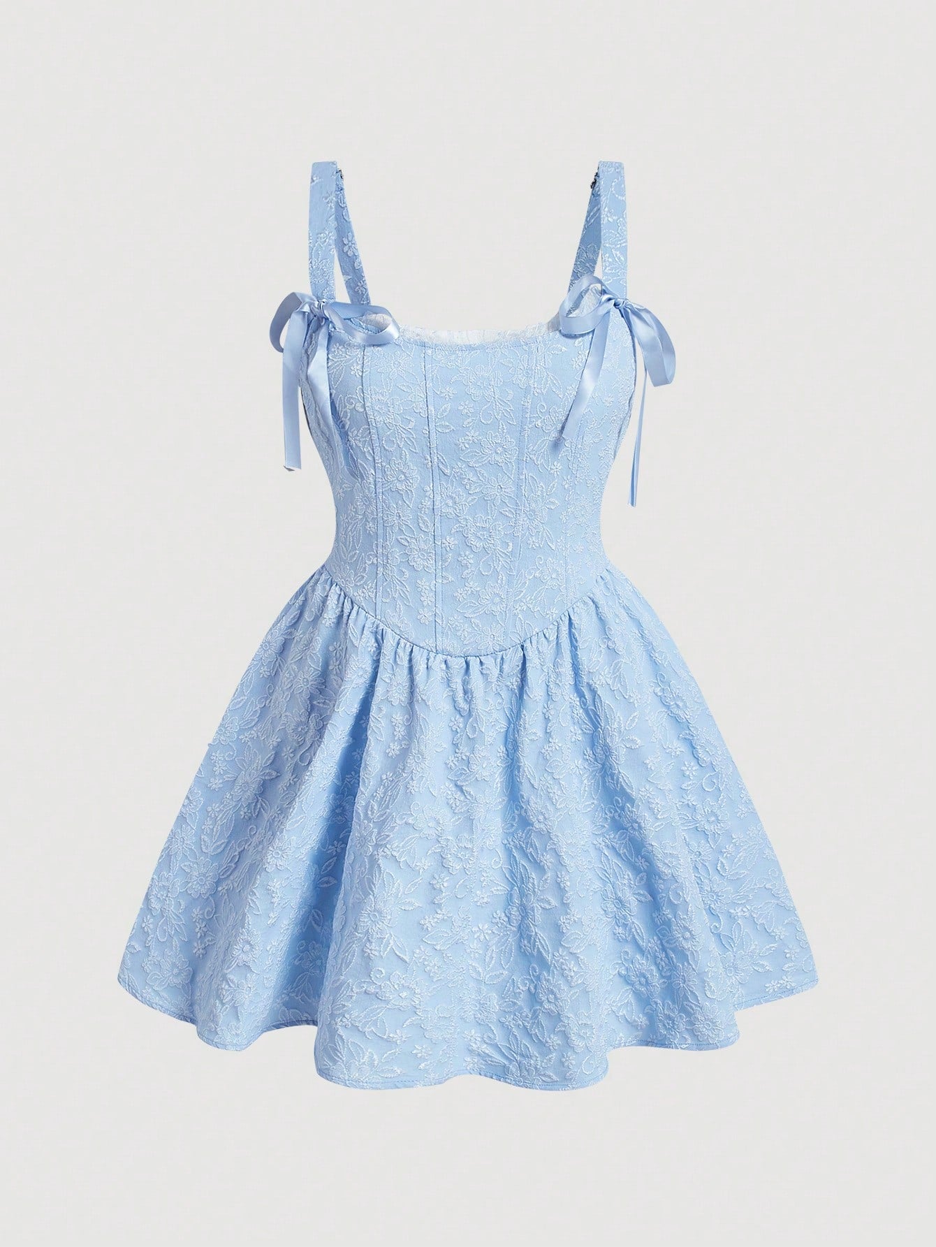 This elegant plus size dress is the perfect addition to your summer wardrobe. The spaghetti straps provide a comfortable and flattering fit, while the delicate bowknot detail adds a touch of charm. Made with high-quality fabric, this dress is both stylish and breathable, making it perfect for any summer occasion.