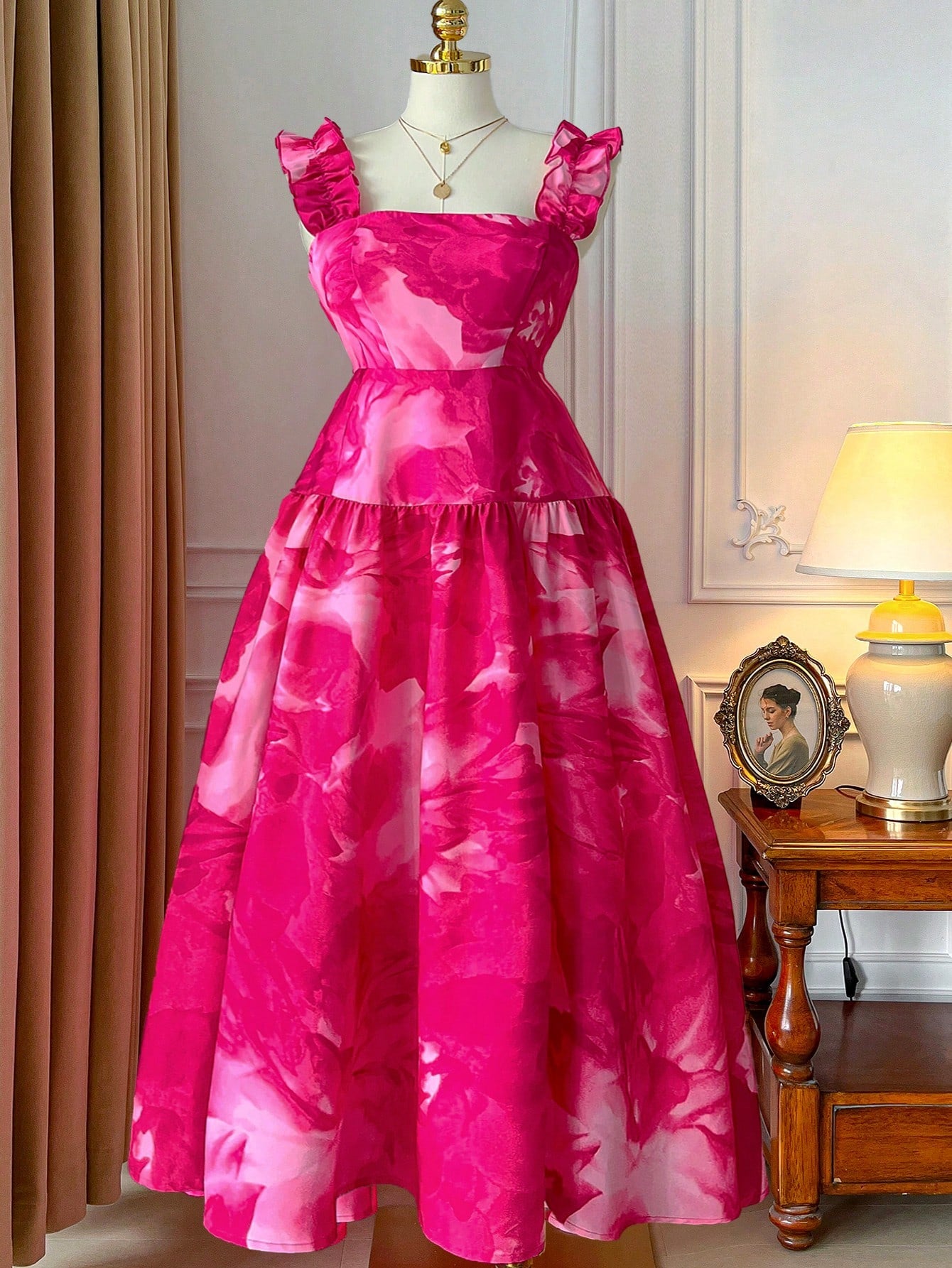 Step into sunshine with this playful plus size tie-dye maxi dress! Featuring a flattering A-line silhouette, a charming square neckline, and a flirty ruffle hem, it’s perfect for spring and summer adventures. Lightweight and breezy, it moves with you while adding a splash of vibrant color to your day. Embrace effortless style and comfort wherever you go!