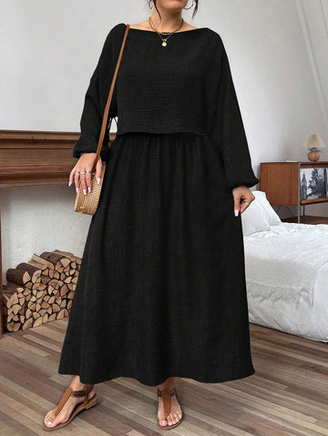 Escape to paradise in style with this fabulous two-piece vacation set designed for the confident, curvy woman. The blouse features charming lantern sleeves that add movement and flair, while the solid color palette keeps things effortlessly chic. Pair it with the matching skirt for an instantly polished look that transitions seamlessly from beachside brunch to sunset dinner. Perfect for getaways, resort wear, or whenever you want to feel absolutely stunning. Comfort meets elegance in this must-have vacation