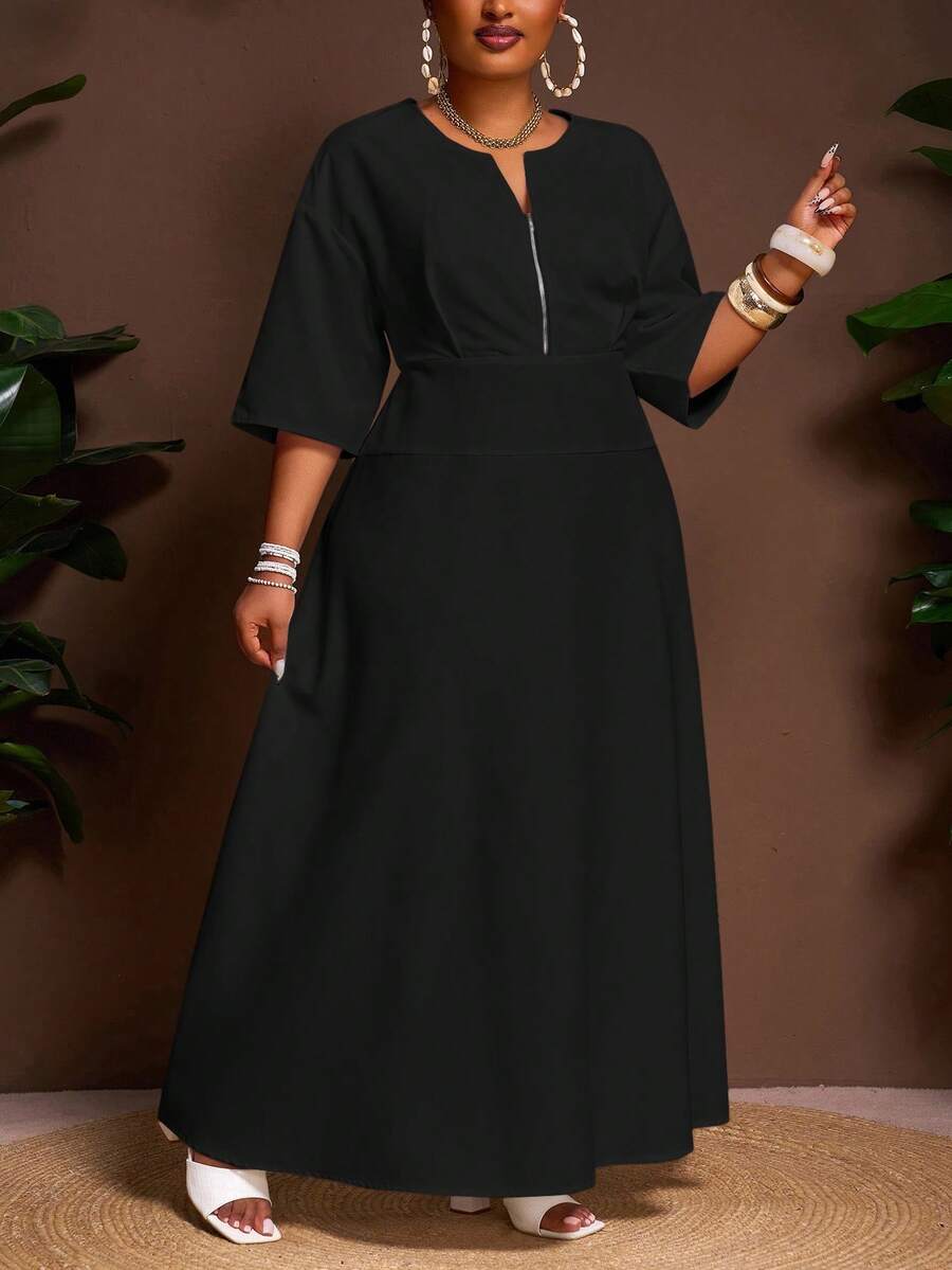 Flow into spring and summer with this Elegant Plus Size White Maxi Dress! Its breezy A-line silhouette and casual V-neck with short sleeves make it effortlessly chic and comfy. Perfect for sunny days or spontaneous adventures, this dress celebrates curves with a playful touch of ease and style. Embrace warmth and elegance in one beautiful, flattering look.