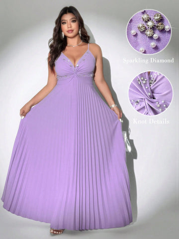 Step into the spotlight with this Elegant Plus Size Women’s Pleated Formal Gown! Its flowing pleats add a touch of romance and movement, perfect for twirling at parties or special events. Designed to flatter your curves while keeping comfort in mind, this gown makes every celebration feel like a fairytale. Get ready to dance the night away in style and confidence!