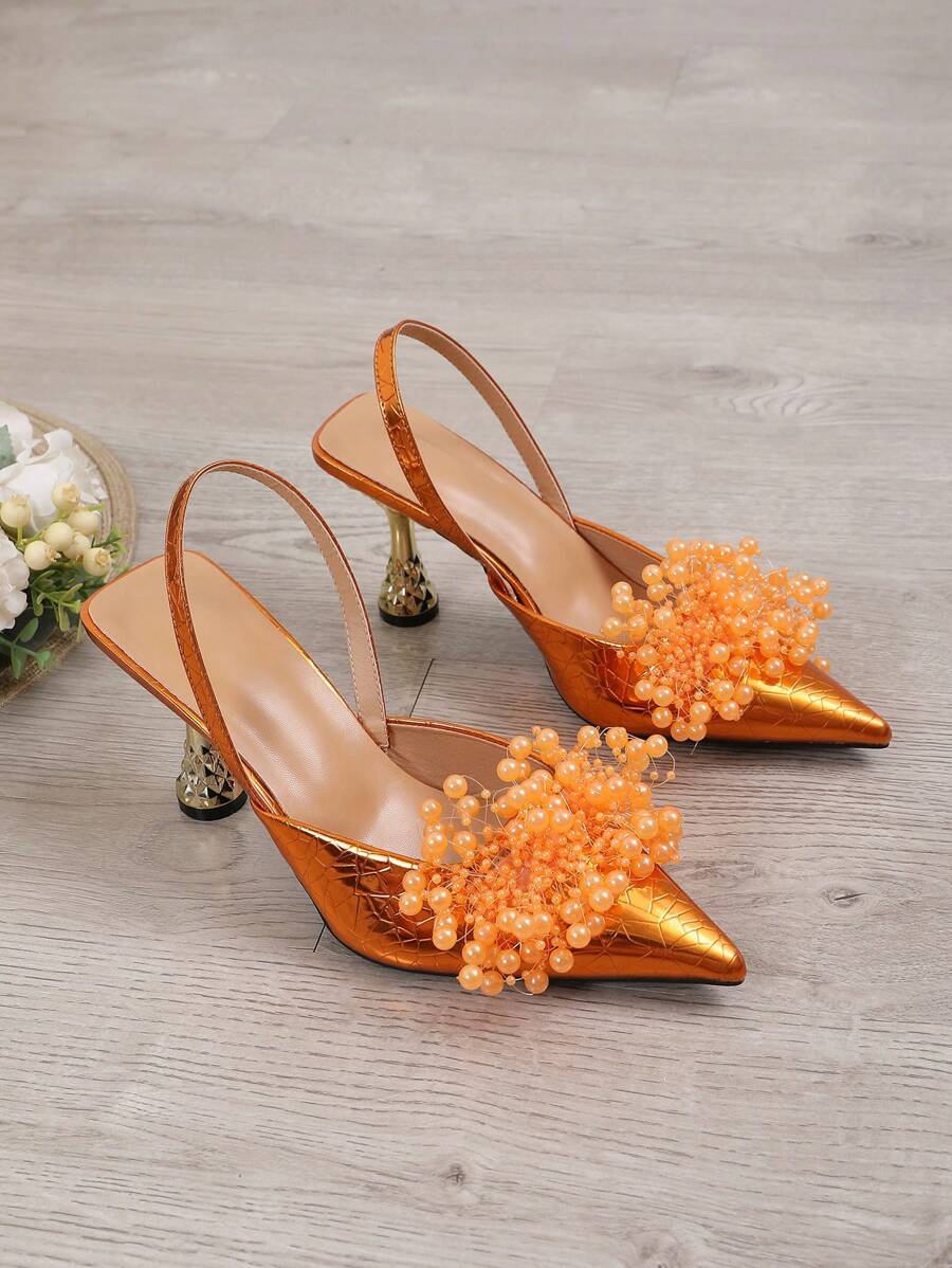 Elegant Pointed High Heels with Buckle Strap - Chic Women’s Sandals for Stylish Party Outfits 