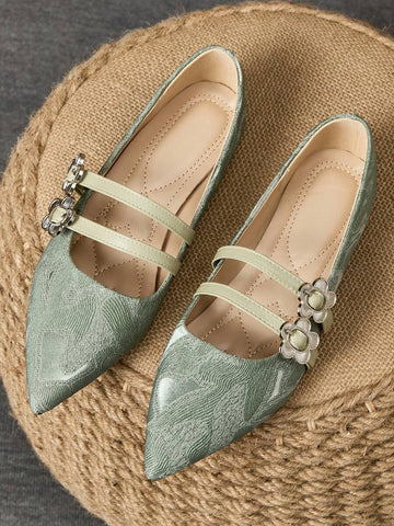 Sophisticated pointed-toe flats designed for the modern woman who values both style and comfort. Crafted from premium leather, these versatile loafers transition seamlessly from office to casual settings. The sleek pointed silhouette elongates the foot while the cushioned insole provides all-day wearability. Perfect for professional environments, weekend outings, or anywhere you need polished elegance without sacrificing comfort. A timeless addition to any wardrobe.