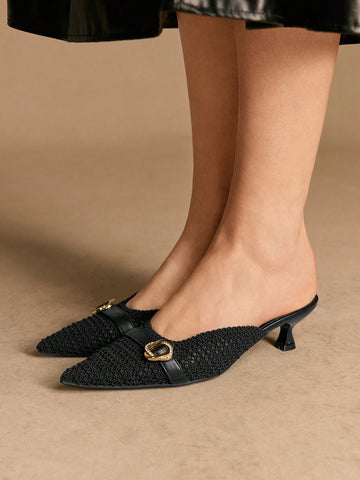 Step into sophistication with these stunning pointed-toe pumps, where elegance meets everyday practicality. The sleek buckle detail adds a touch of refined charm, while the streamlined silhouette flatters any outfit—from office meetings to weekend brunches. Designed for the modern woman who refuses to compromise on style, these pumps deliver all-day comfort without sacrificing that polished, put-together look. Whether you're conquering your commute or turning heads at happy hour, these versatile beauties ar