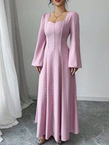 Twirl into the season with this eye-catching red dress that's ready to make memories! The beaded texture adds a playful pop to your wardrobe, while the classic crew neck keeps things comfortably chic. This woven wonder moves with you from garden parties to sunset strolls, making it your go-to piece for those "what should I wear?" moments this spring and summer.