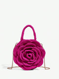 Carry your style with a pop of color! This stunning red crochet flower handle bag brings handcrafted charm to every occasion. The delicate floral detailing and sturdy handles make it perfect for the office, a night out, or weekend adventures. Whether you're heading to a meeting or a casual coffee date, this versatile bag adds a touch of elegance and personality to any outfit. A must-have accessory for women who love standing out with flair.