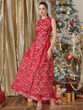 Make a statement this season in our stunning red lace jacquard gown. The high-waist silhouette flatters your figure while the intricate lace detailing adds timeless elegance to any formal occasion. Perfect for autumn and winter galas, holiday parties, or sophisticated evening events, this long dress combines classic charm with modern flair. The rich red hue radiates confidence and glamour, ensuring you'll turn heads wherever the night takes you. Slip into luxury and celebrate in style.