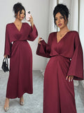 Make a statement this season in our stunning red maxi dress—the ultimate showstopper for holiday gatherings and New Year's bashes. Crafted with elegance in mind, this dress features a flattering silhouette that moves beautifully with every step. The rich crimson hue commands attention while the flowing maxi length adds sophistication and grace. Whether you're dancing at a Christmas party or ringing in 2026 with style, this versatile piece transitions effortlessly from festive celebrations to special occasio