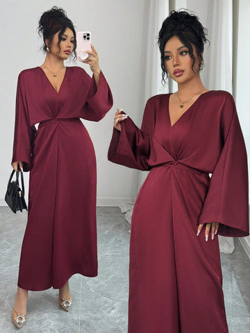 Make a statement this season in our stunning red maxi dress—the ultimate showstopper for holiday gatherings and New Year's bashes. Crafted with elegance in mind, this dress features a flattering silhouette that moves beautifully with every step. The rich crimson hue commands attention while the flowing maxi length adds sophistication and grace. Whether you're dancing at a Christmas party or ringing in 2026 with style, this versatile piece transitions effortlessly from festive celebrations to special occasio