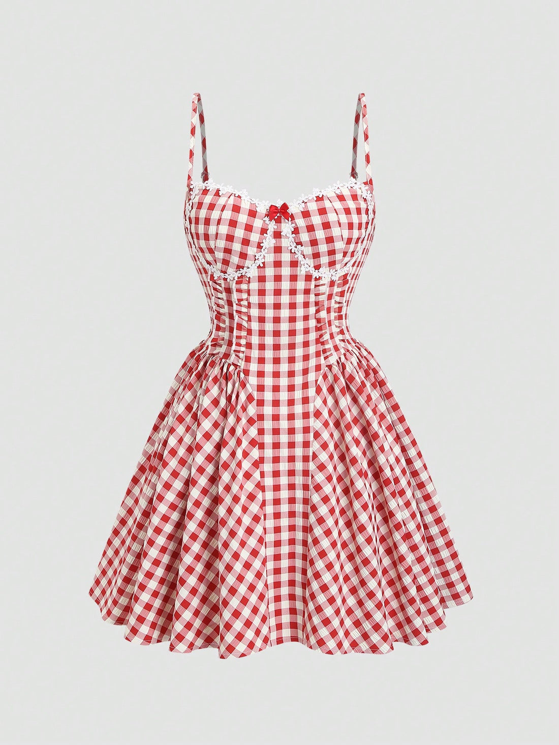 Step out in style with this playful red and white plaid sleeveless dress, perfectly tailored for a slim fit that flatters your silhouette. Its retro charm brings a fresh vibe to your spring and summer wardrobe, making it ideal for sunny days and casual outings. Embrace a fun, vintage-inspired look that’s both comfortable and chic.