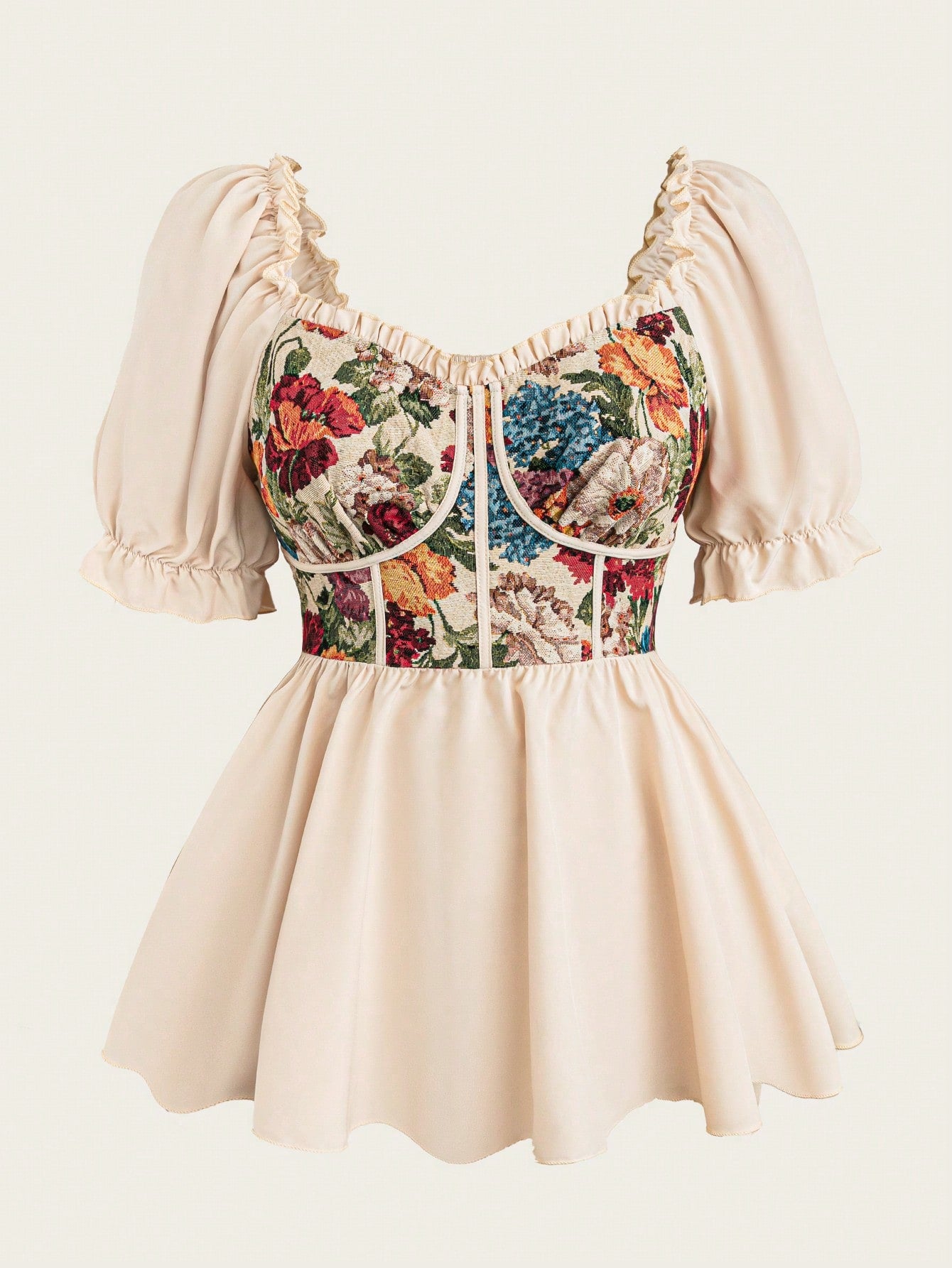 Step into charm with this Elegant Retro Plus Size Blouse featuring a playful square collar and a sweet heart-shaped detail. Its textured colorblock design adds a fun twist, making it perfect for women who love vintage vibes with a modern flair. Comfortable and cute, this blouse brings a splash of personality to any outfit!