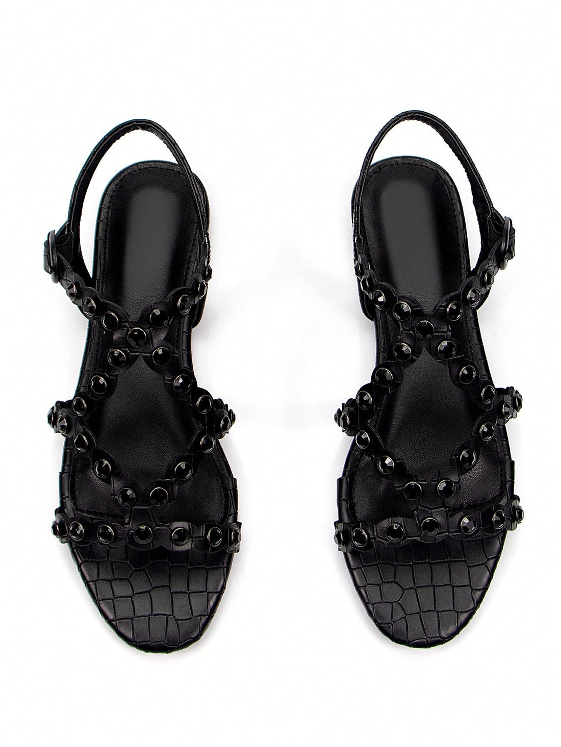 Step out in style with our Elegant Rhinestone-Embellished Slingback Flat Sandals for Women! Adorned with sparkling rhinestones, these sandals will add a touch of elegance to any outfit. The slingback design provides a secure and comfortable fit. Perfect for any occasion, these sandals are a must-have addition to your shoe collection.