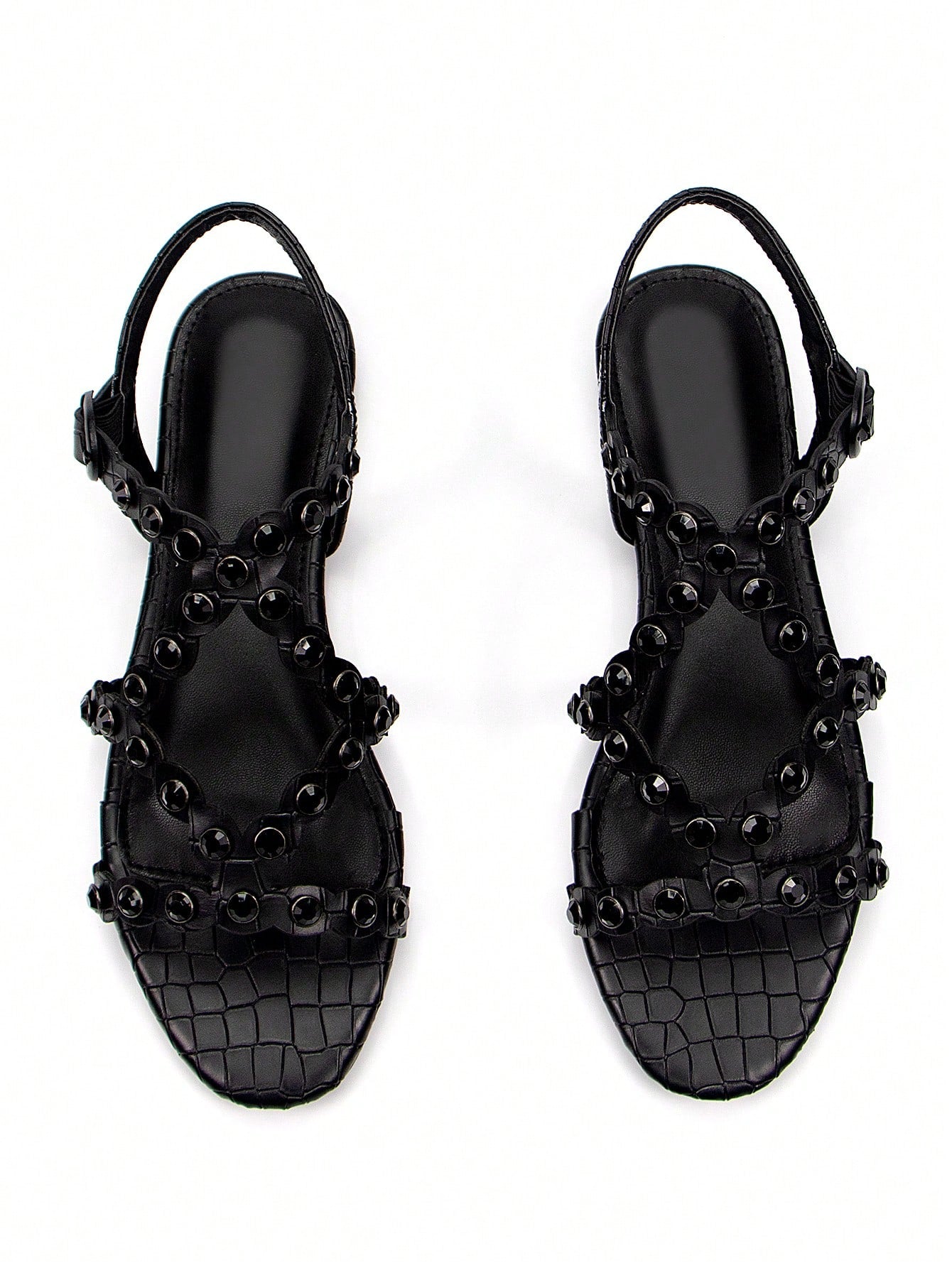 Step out in style with our Elegant Rhinestone-Embellished Slingback Flat Sandals for Women! Adorned with sparkling rhinestones, these sandals will add a touch of elegance to any outfit. The slingback design provides a secure and comfortable fit. Perfect for any occasion, these sandals are a must-have addition to your shoe collection.