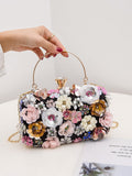 This Elegant Rhinestone Floral Clip Top Box Bag is the perfect accessory for any special occasion. With its sparkling rhinestone floral design and convenient clip top closure, it adds a touch of elegance to weddings, proms, and parties. Its compact size makes it ideal for carrying essentials without sacrificing style.