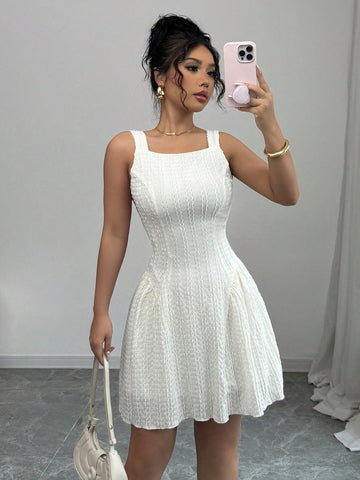 Be the belle of the ball in our Elegant Ruffle Midi Dress! Designed with adjustable straps, this dress is perfect for any occasion. Whether it's a wedding or a night out, you'll be sure to turn heads with its stylish ruffles. Say yes to this dress!