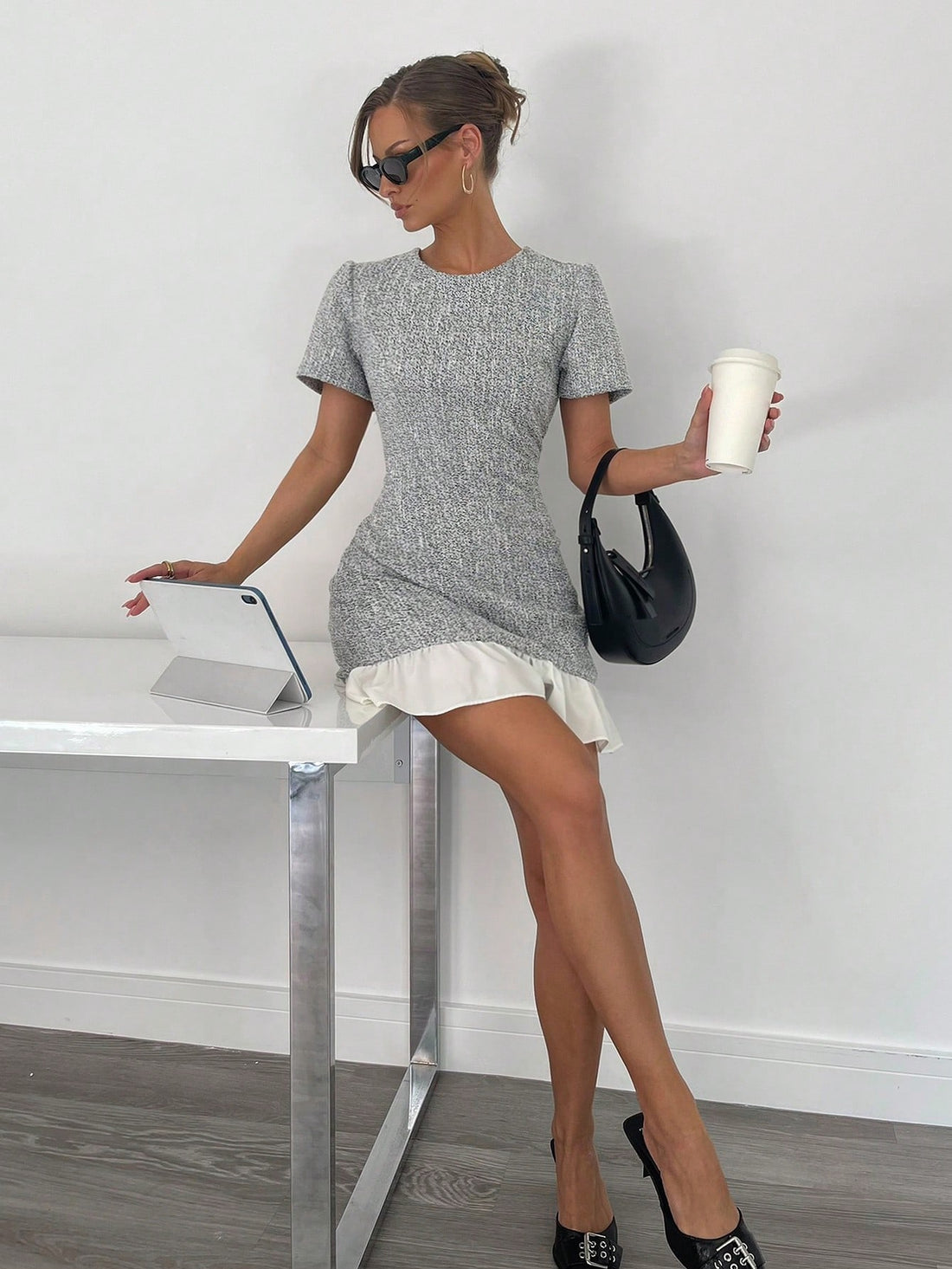 Step into spring and summer with this Elegant Ruffled Peplum A-Line Dress, designed to brighten your workdays and casual outings. Its playful ruffled peplum adds a flirty flair, while the flattering A-line silhouette ensures comfort and style all day long. Perfect for those who love a mix of sophistication and fun in their wardrobe!