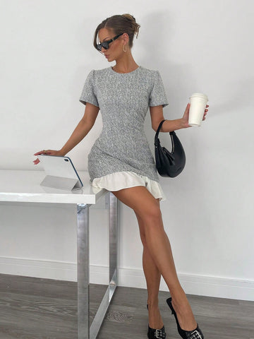 Step into spring and summer with this Elegant Ruffled Peplum A-Line Dress, designed to brighten your workdays and casual outings. Its playful ruffled peplum adds a flirty flair, while the flattering A-line silhouette ensures comfort and style all day long. Perfect for those who love a mix of sophistication and fun in their wardrobe!