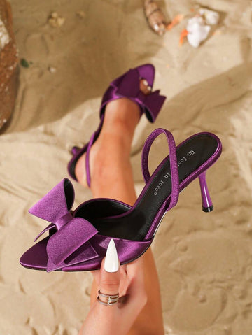 Step into elegance with these stunning satin high heel sandals, where delicate butterfly embellishments flutter with every stride. The secure ankle strap keeps you comfortable and confident, while the silky satin finish catches the light beautifully. Whether you're heading to a wedding, night out, or special celebration, these versatile heels add a touch of whimsy and sophistication to any outfit. Slip them on and let your feet do the talking!