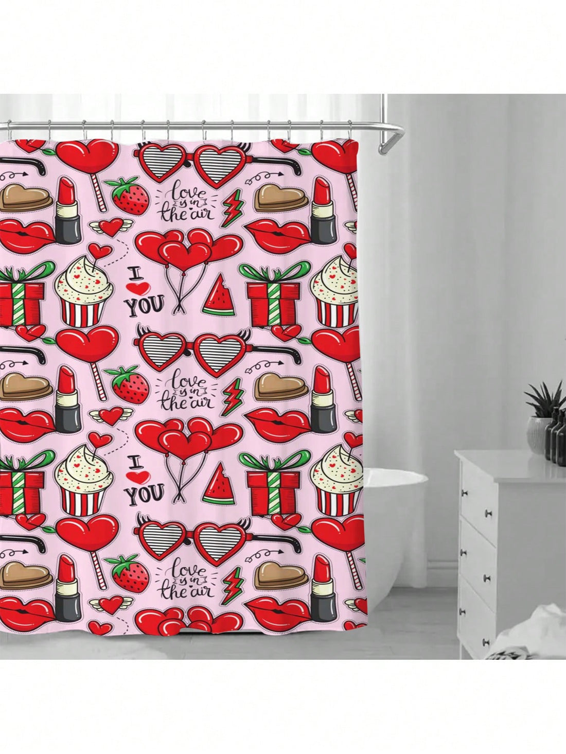 Add a touch of elegance to your bathroom with our Satin Waterproof Shower Curtain. Made for effortless style, this machine washable curtain will keep your bathroom looking beautiful (without any effort). Keep calm and shower on!