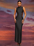 Turn heads effortlessly in this elegant see-through midi dress, perfect for making a stylish and sexy statement at any formal party. Its sheer design subtly reveals just enough, blending sophistication with a playful edge. Flatter your curves with a fit that celebrates confidence and charm, ensuring you stand out with a blend of allure and grace.