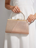 Add a touch of luxury to your special occasion with our Elegant Sequin Pleated Clutch Bag. Designed to elevate any outfit, this bag is perfect for weddings, proms, and evening events. The stunning sequin pleated design adds a glamorous touch, making you the center of attention. Expertly crafted for a chic and sophisticated look.