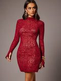 Turn heads effortlessly with this Elegant Silquee Lace Curve Dress, your go-to choice for holidays, parties, and special occasions. Crafted to flatter your curves with delicate lace details, it’s perfect for Valentine’s Day, weddings, or a night of fun and dancing. Embrace elegance with a playful twist and make every moment unforgettable.