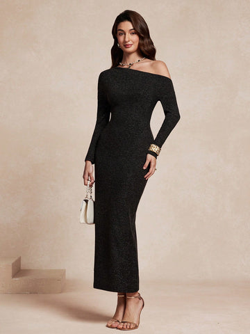 Get ready to turn heads with our Elegant Slim Fit Oblique Shoulder Long Sleeve Dress! Designed with a chic and stylish fit, this dress will make you stand out from the crowd. Its elegant and playful design is perfect for any casual occasion. Stay ahead of the fashion game with this must-have piece!
