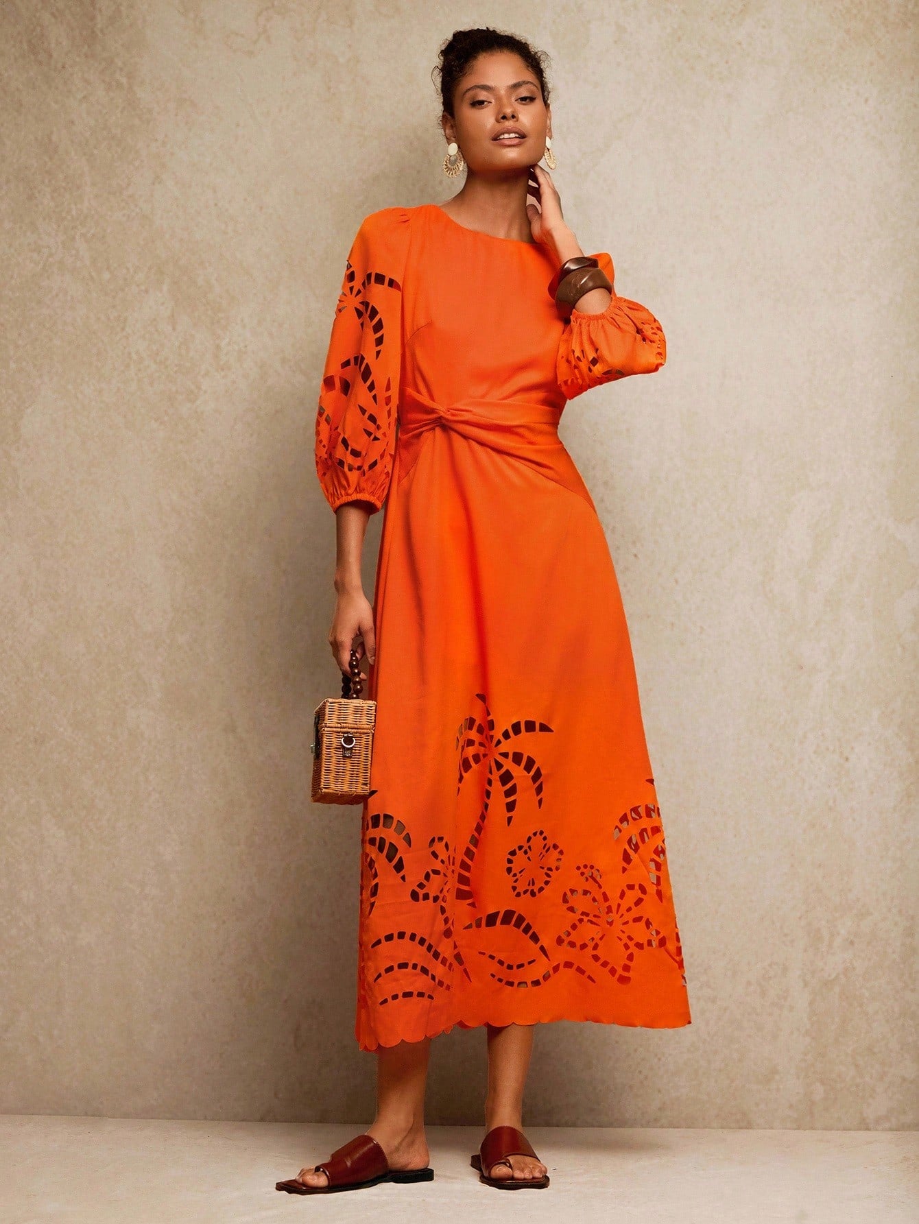 Step into effortless charm with this elegant solid color woven dress, designed to brighten your vacations, holidays, and special moments. Its smooth fabric flows gracefully, offering comfort and style whether you’re beachside or at a festive gathering. Lightweight and flattering, it’s your go-to for turning everyday outings into celebrations of fashion and fun.