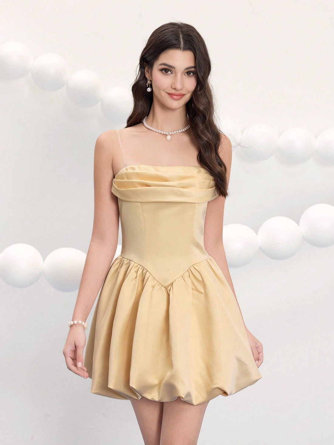 Slip into sophistication with this stunning spaghetti strap evening dress that's ready to turn heads at any celebration. Designed for those special moments—whether it's prom, a graduation gala, or an elegant night out—this dress combines timeless elegance with a flattering silhouette. The delicate spaghetti straps frame the shoulders beautifully, while the luxurious fabric drapes with grace. Perfect for creating unforgettable memories in style, this short dress is your go-to choice for looking absolutely ra