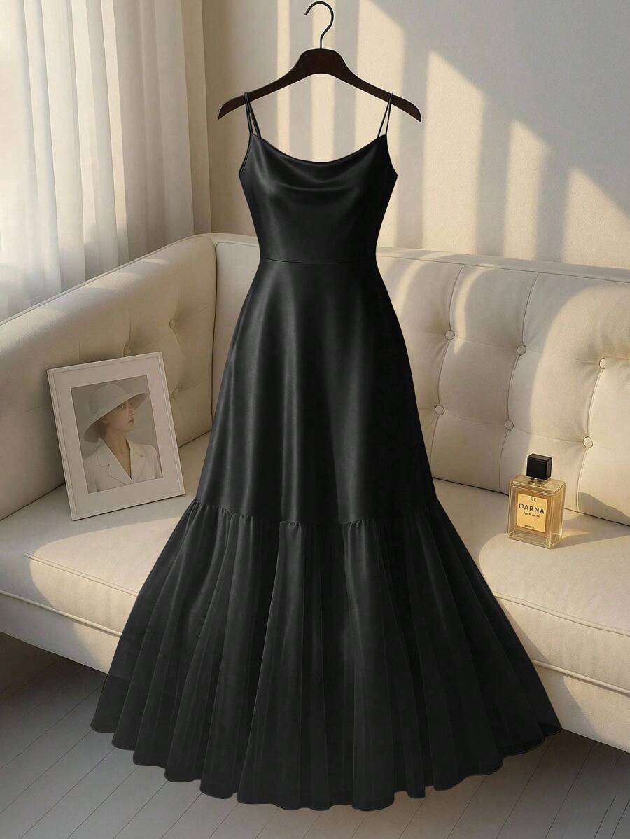 black mesh slip dress Luma Slip Midi Dress in Black Silk Organza Lace – Gabriela Hearst