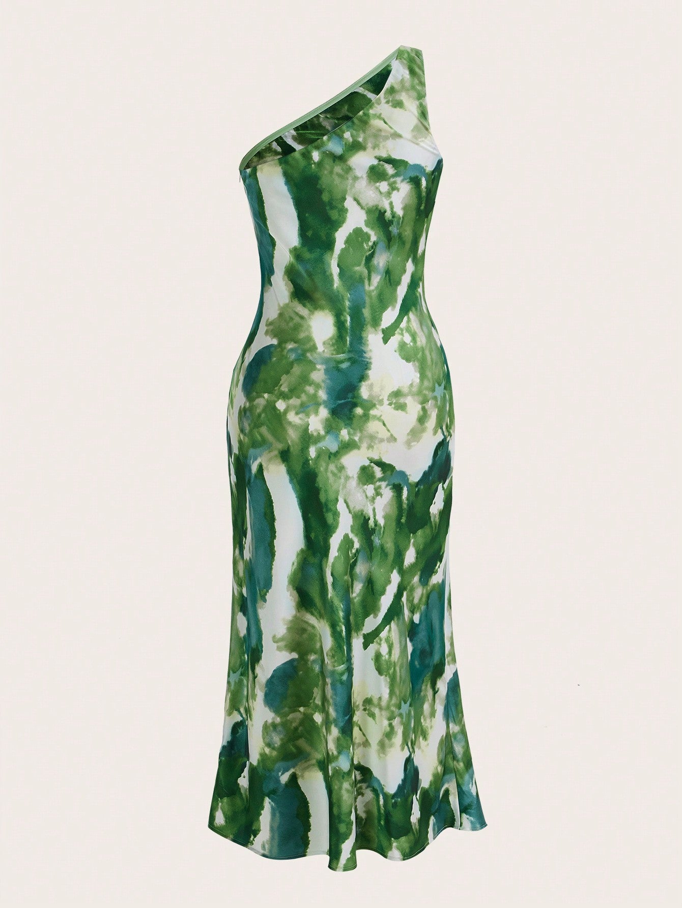 Get ready to strut your stuff at graduation in our Elegant Summer Graduation Dress! The fashionable oblique shoulder design in vibrant green will make you stand out from the crowd. Celebrate your achievements in style with this stunning dress. (Cap and gown? More like cap and gown't with this dress!)