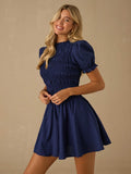 Step into summer with this playful, pleated short sleeve dress designed for effortless elegance. Its classic colors make it a versatile choice for any casual outing, while the flowing pleats add a fun, flirty touch. Perfect for warm days when you want to stay cool and stylish with minimal effort.