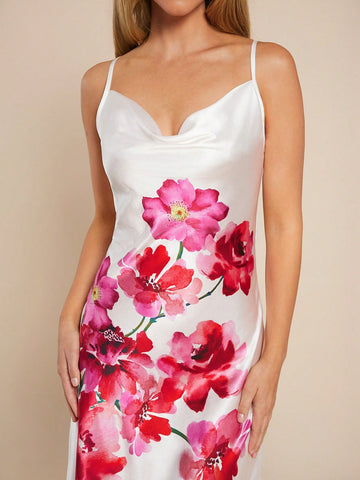 Flaunt your style with our Elegant Summer Swing Neck Floral Dress, perfect for any occasion. Its versatile design and stylish floral print make it a must-have for any fashion-forward woman. Show off your elegant side in this playful and chic dress!